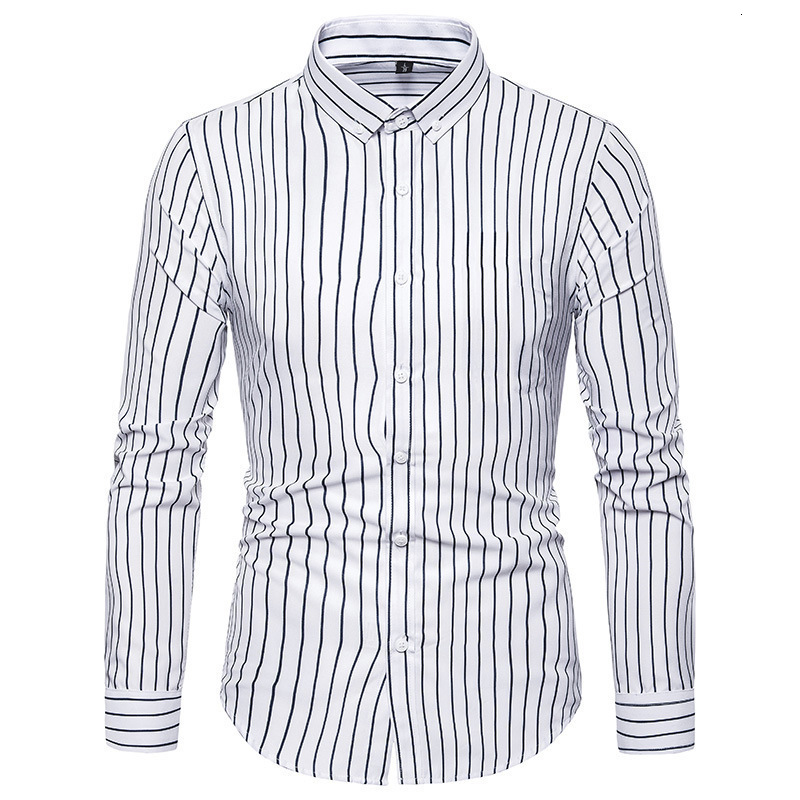 Men's Casual Shirts Thin Shirt Long Sleeved Stripe Quick Drying No Ironing Exquisite Inch 230822