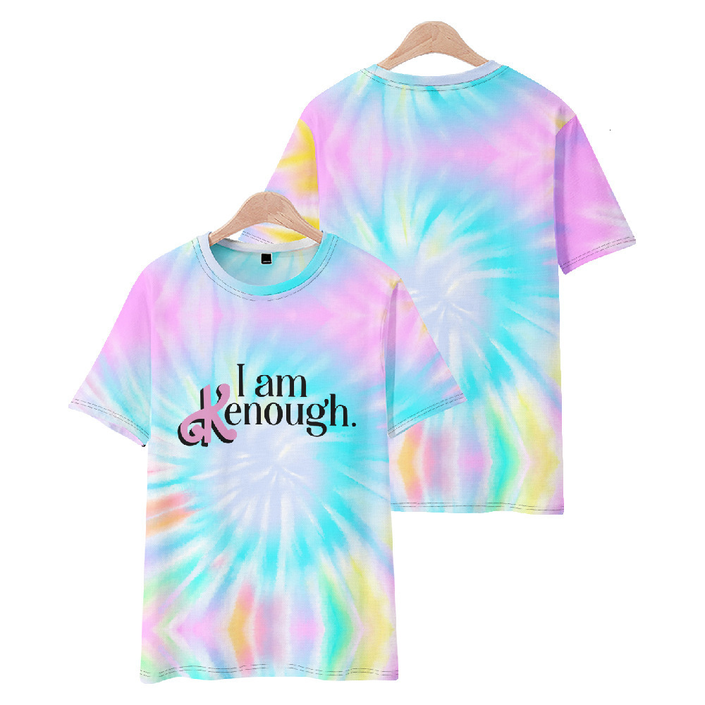 Men's Hoodies Sweatshirts I Am Kenough Merch Tie Dye Hoodie Oversized Men/women Pullover Hooded Casual I Am Enough 3D Printed T-Shirt Top Cosplay