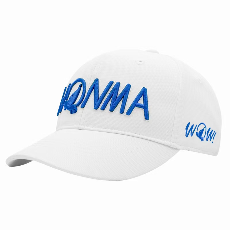 Unisex HONMA Golf Hat Black and White Color Cotton Embroidery Baseball Caps Outdoor Sports Leisure Fashion Cap