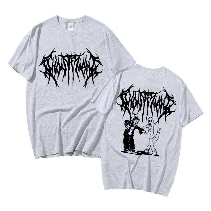 Women's TShirt Ghostemane Double Sided Print Tshirt Man Pouya T Shirts Men's 100 Cotton Tops Streetwear Men Women Fashion Hip Hop Tees 23082