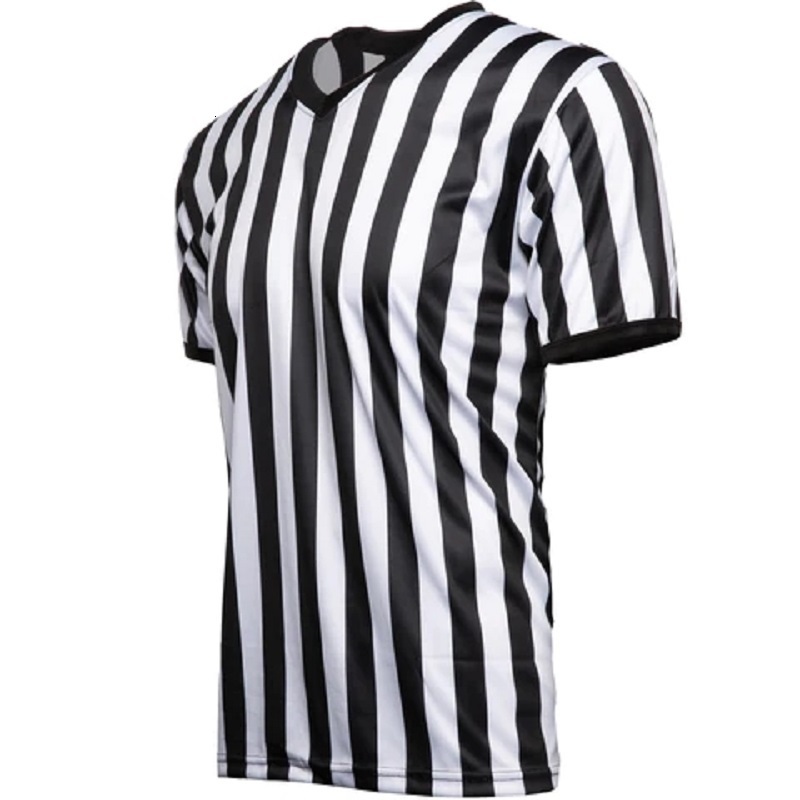 Outdoor TShirts Mens Basketball Soccer Football VNeck Referee Shirt Wrestling Boxing Professional Umpire Striped Run Short Sleeve Tshirt 230821
