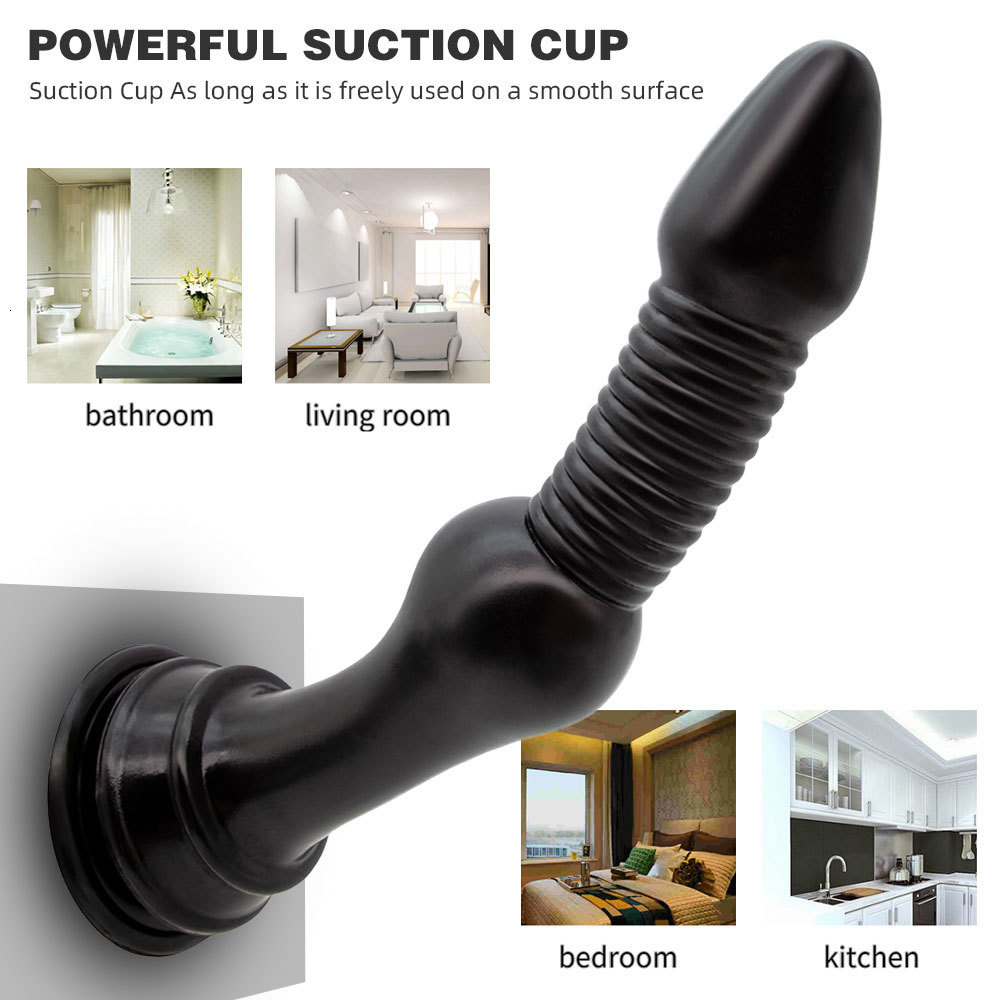 Anal Toys Super Thick Plug Soft Beads With Strong Suction Cup Adult Products Butt Sex For Woman 230821