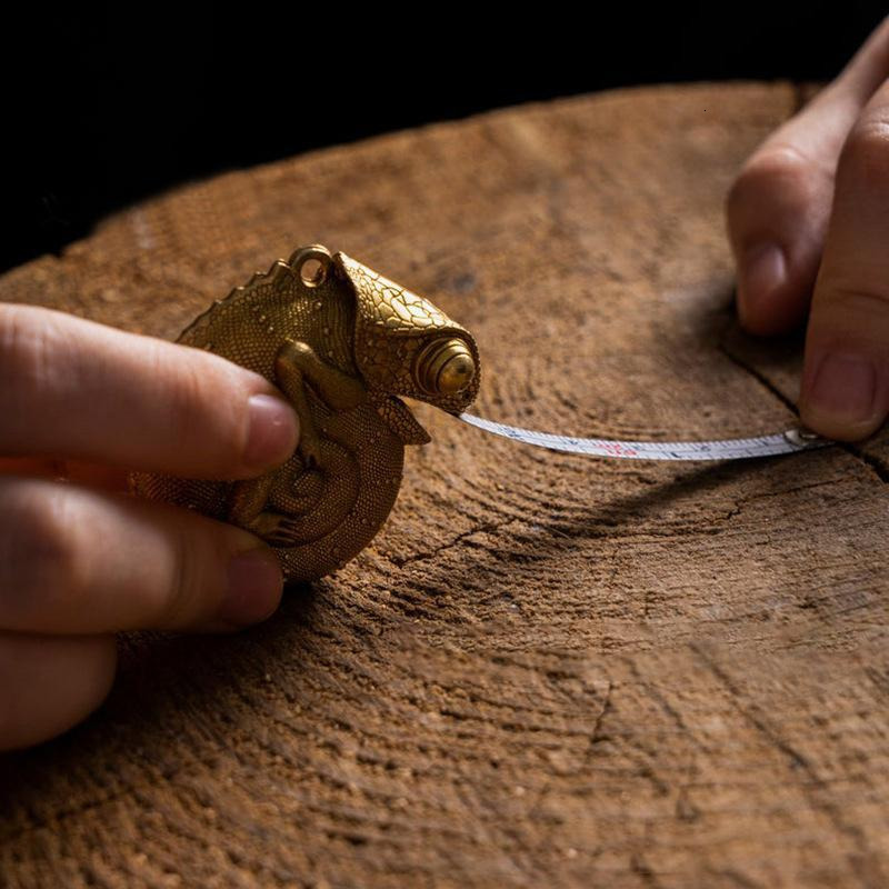 Tape Measures Manganese Steel Chameleon-tape Measure Brass Tape Measure Animal Foot Metric Tape Measure Distance Measuring Tool 230821