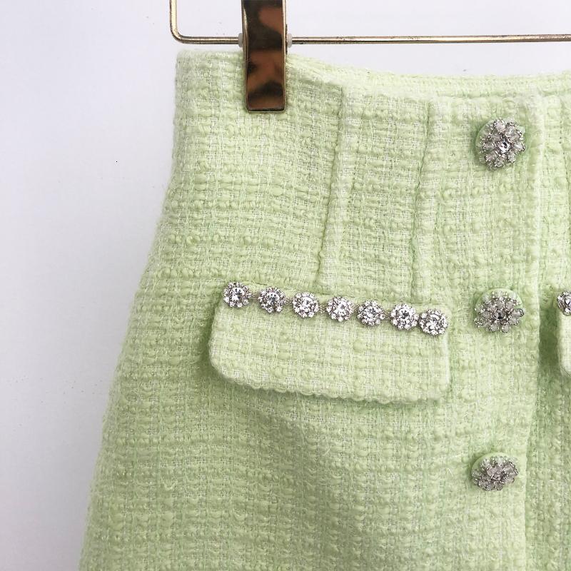 Men s Hoodies Sweatshirts Spring Summer 2023 Women Small Sweet Heavy Duty Studded Bead Short Coat Matching Skirt 230822