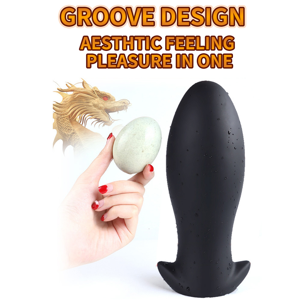 Anal Toys Large Dragon Egg Lliquid Silicone Plug Vestibule Tail Masturbator Soft Comfortable and Vaginal Adults Sex Products 230821