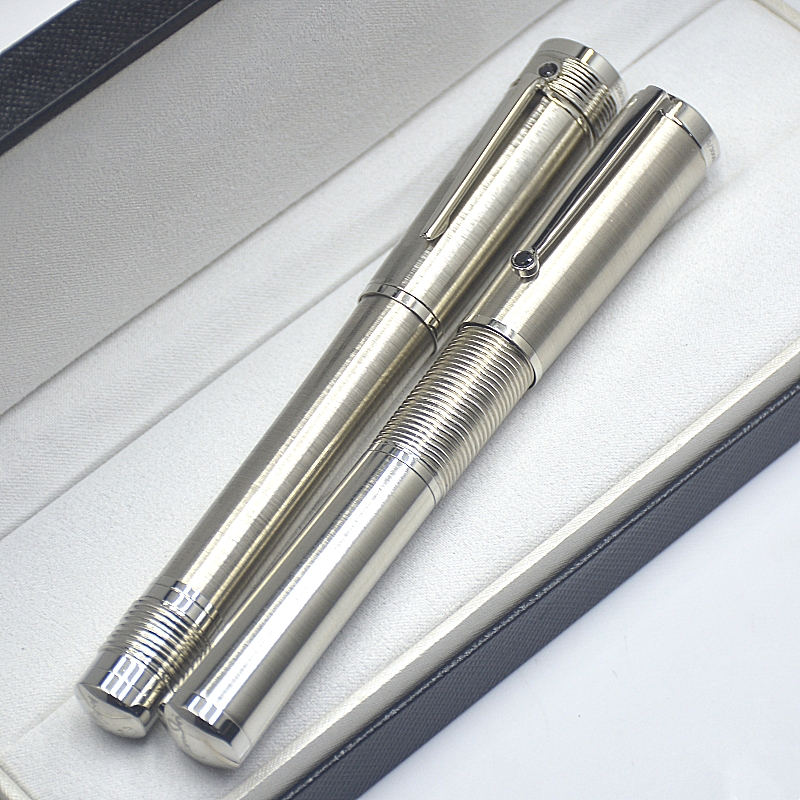 Limited Edition Gandhi Signature Rollerball Pen Titanium Thick Office Writing Ink Fountain Pens With Serial Number And Diamond 0680/3000