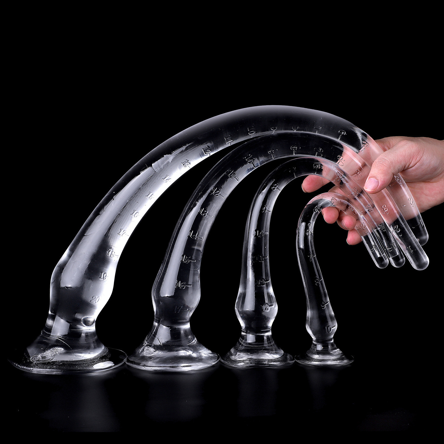 Anal Toys Long Dildo Calibration Suction Cup Prostate Massager Whip Butt Plug Soft Masturbator Huge Dilator Sex 230821
