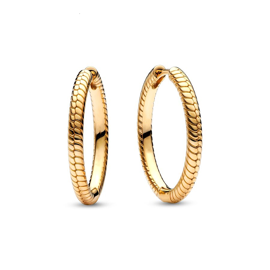 Ear Cuff High Quality 2023 925 Sterling Silver Moments Charm Hoop Earrings Fit Women Gifts DIY Jewelry Fashion 230822