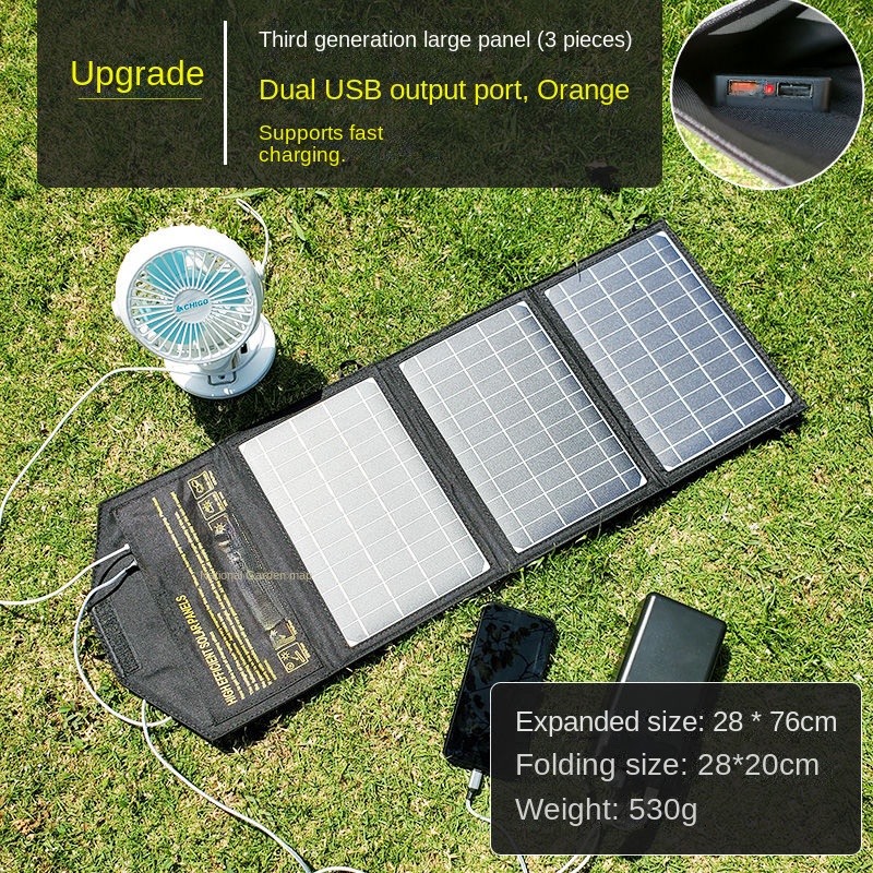 20W 30W 40W 45W 60W Portable Solar Panels Foldable Waterproof Battery Charger QC3.0 with USB Type-C DC Port Compatible with Cellphone Tablets Laptop P