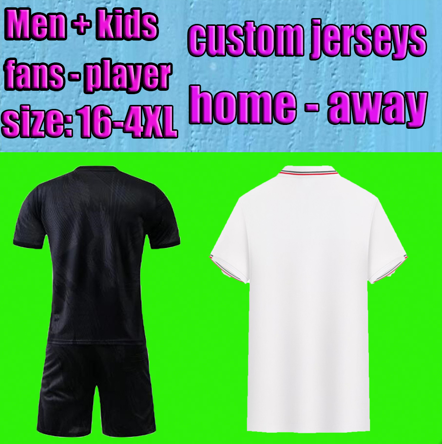 Custom Blending 23 24 home away soccer jerseys 2023 2024 Fans Player 3rd football shirt men kids Kits