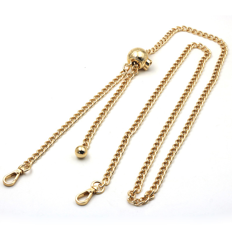 Bag Parts Accessories 140cm Adjustable Bag Chain - 7mm Replacement Metal Purse Chain Shoulder Crossbody Bag Strap Handle with Length Adjustable Ball 2