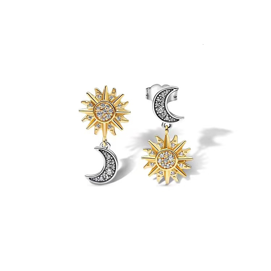 Ear Cuff High Quality 2023 925 Sterling Silver Moments Charm Hoop Earrings Fit Women Gifts DIY Jewelry Fashion 230822