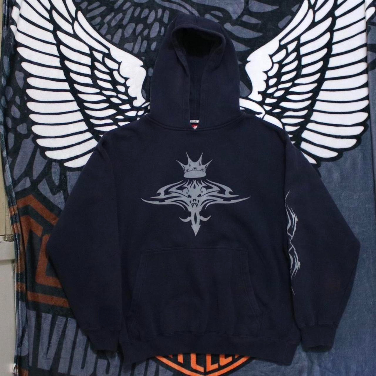 Men's Hoodies Sweatshirts Y2K Style Pullovers Men Goth Print Oversized Hooded Hip Hop Sweatshirt Women Harajuku Vintage Hoodies Fashion Casual St