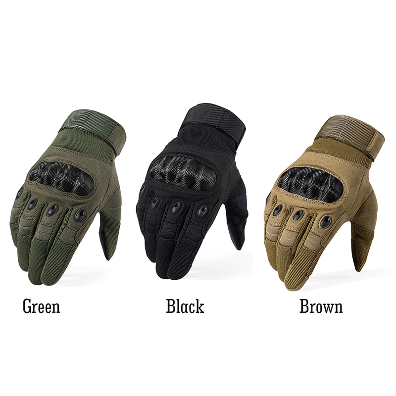 New Brand Tactical Gloves Army Paintball Airsoft Shooting Police Hard Knuckle Combat Full Finger Driving Gloves Men CJ191225