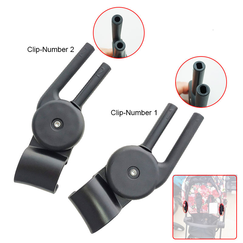 Stroller Parts Accessories Awning Support Rod Clips Compatible Priam 3 /4 Mios 2/3 Series Prams Sunshade Buckles Canopy Clasps Roof Bar Fixing Clamp 2