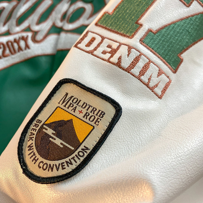 Men's Jackets American retro letter embroidered jackets coats men's motorcycle bomb street leather baseball uniform couple casual loose jack