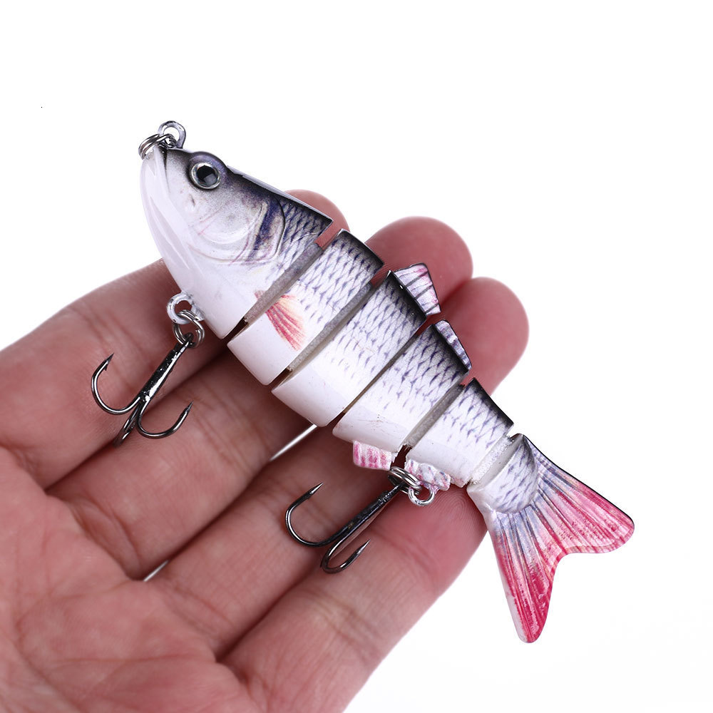 Baits Lures 6 Piecesset Fishing Set With Box Multi Segments Jointed Hard Bait Wobblers Swimbait Crankbait Swim Bass For Pike Sinking 230821