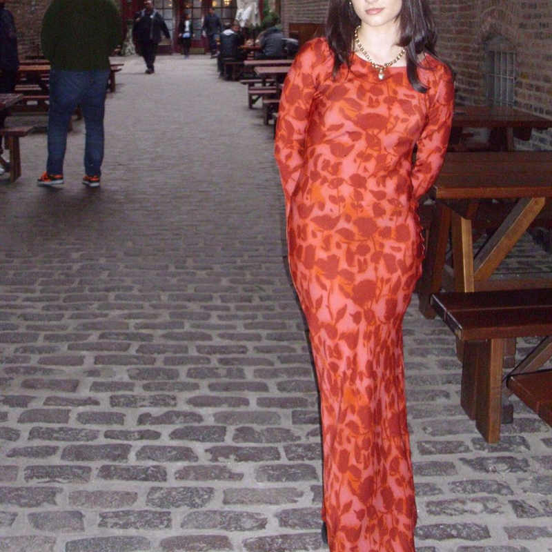 Basic Casual Dresse Leisure Style Zebra Print Long Dress Retro Sleeve Flared Cuff Round Collar Slim Fit Summer Vintage 230822