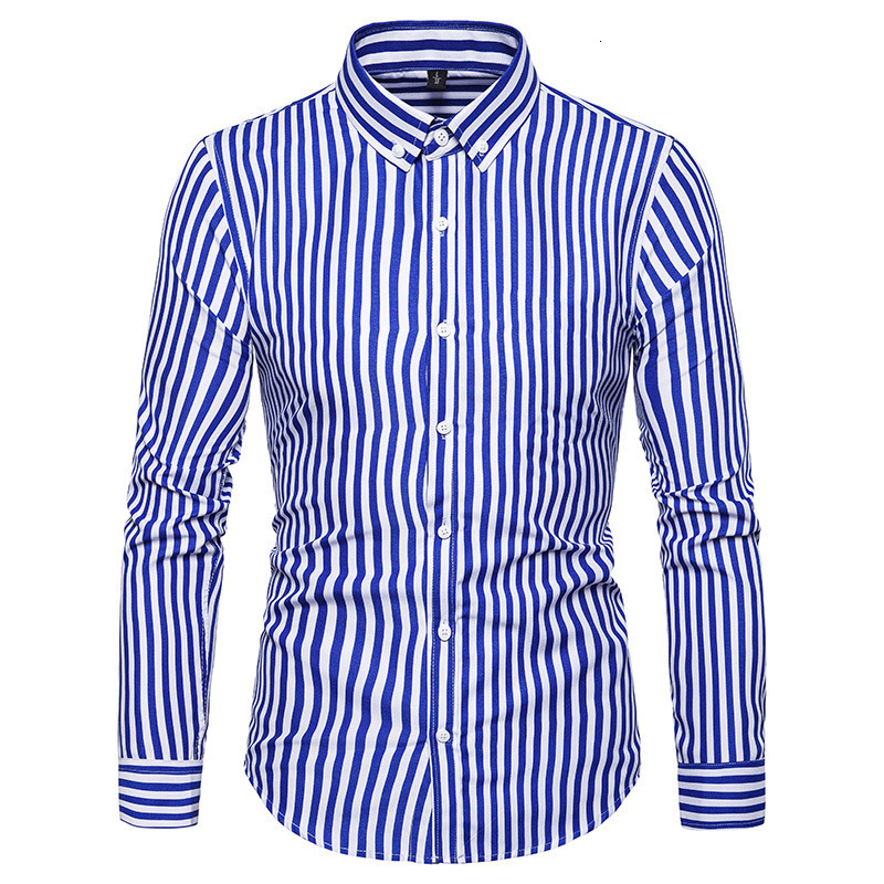 Men's Casual Shirts Thin Shirt Long Sleeved Stripe Quick Drying No Ironing Exquisite Inch 230822