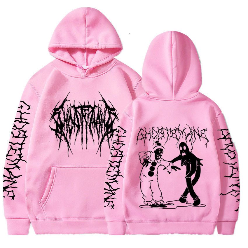 Men's Hoodies Sweatshirts Ghostemane Double Sided Print Hoodie Sweatshirt Men's Fashion Hip Hop Metal Rock Hoodies Tracksuit Streetwear 2308