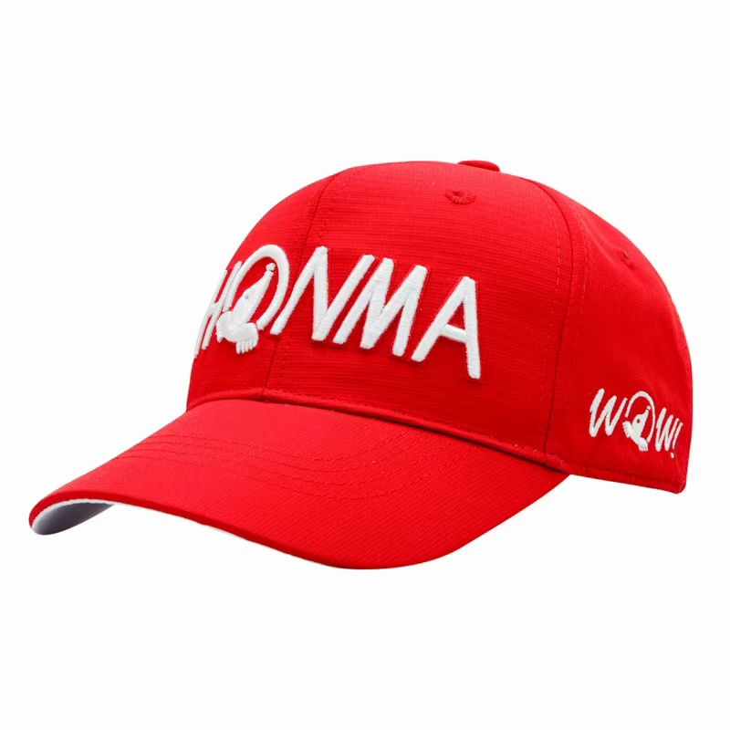 Unisex HONMA Golf Hat Black and White Color Cotton Embroidery Baseball Caps Outdoor Sports Leisure Fashion Cap