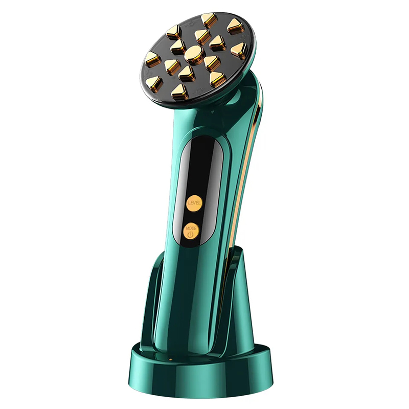 RF EMS Micro Current Beauty Device Facial Lifting Massager Radio Frequency Skin Rejuvenation Instrument Led Light Therapy Anti Aging Wrinkle