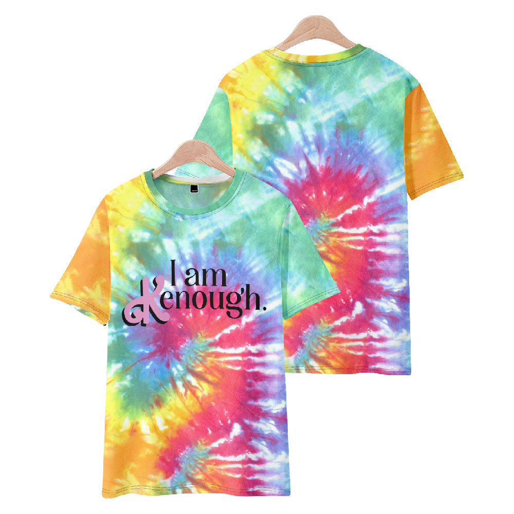 Men's Hoodies Sweatshirts I Am Kenough Merch Tie Dye Hoodie Oversized Men/women Pullover Hooded Casual I Am Enough 3D Printed T-Shirt Top Cosplay