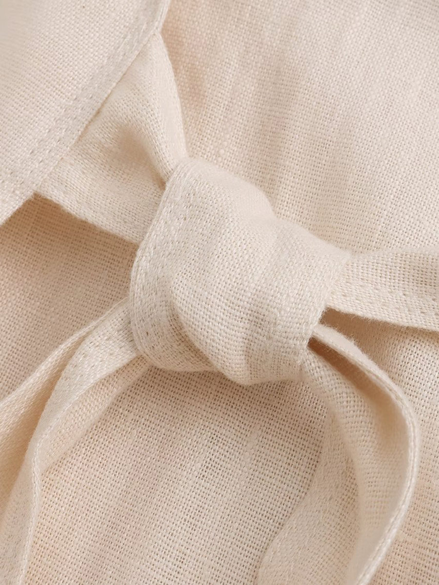 Womens Wool Blends Solid Casual Split Coat Women Autumn Turndown Collar Long Sleeve Laceup Cardigan Jackets Fashion Simple Jacket 230822