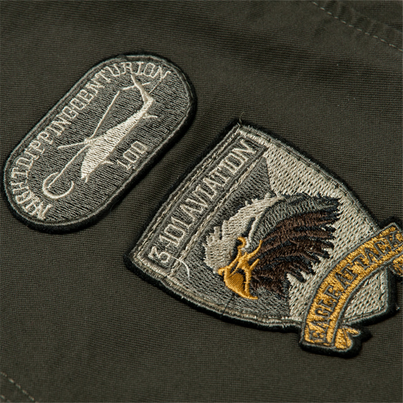 Men's Jackets Tactics Jacket Men Autumn Spring Bomber Cotton Coat Plus Size Embroidery Airplane Pilot Cargo Jackets Male Jaqueta Masculina 230821
