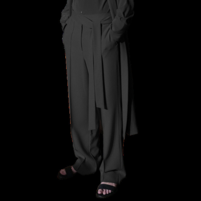 Men's Pants Men's Leisure Fashion Belt Wide Leg Straight Pants Spring Fashion Trend Simple Personalized Men's Loose Pants 230821