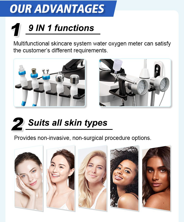 Best Selling Products hydra Syndeo system machine 10- In 1 H2o2 Facial Diamond Microdermabrasion Beauty Salon Equipment