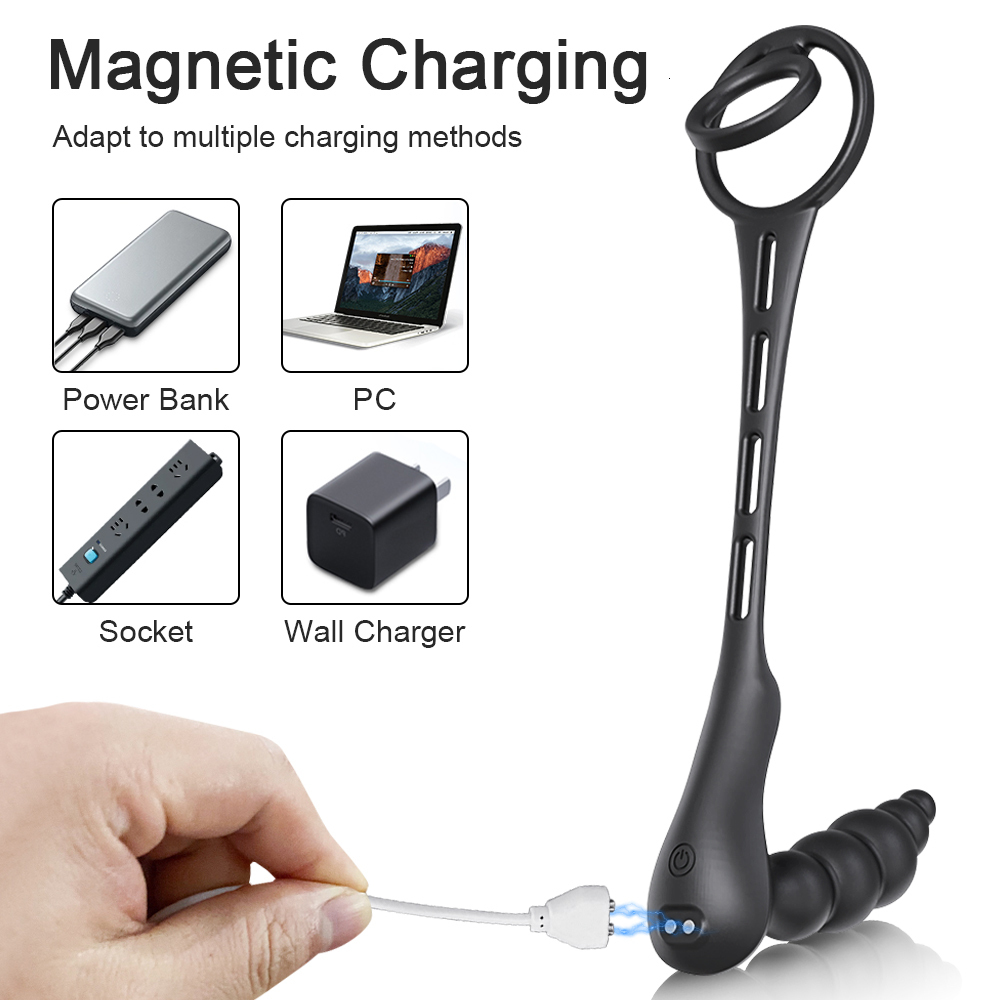 Anal Toys Wireless Remote Butt Plug Vibrator Sex Toy For Men Women Gay Male Doub Ring Prostate Massager Ass Buttplug Adults 230821