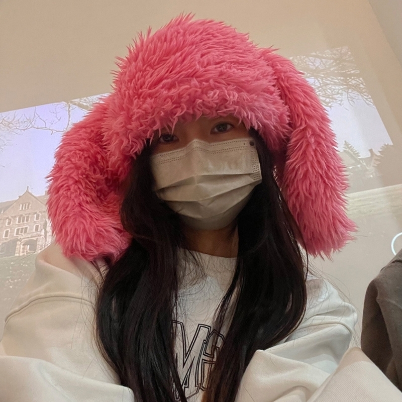 Beanie/Skull Caps Plush Bunny Ear Hat Long Ear Hat Bunny Beanie Hat Long Rabbit Ears Hat Faux Fur Rabbit Hat Cute Funny Skullies Beanie Dropship 23082