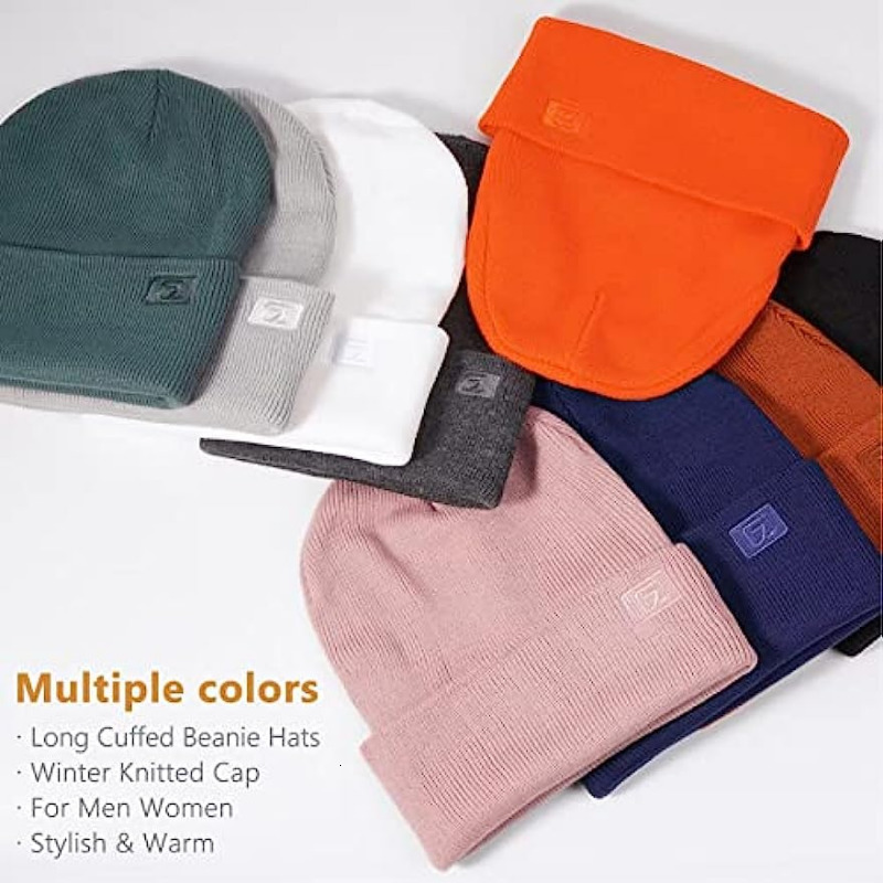 Beanie/Skull Caps GADIEMKENSD Long Cuffed Beanie Lightweight Stretchy Fit Unisex One Size 55.9 -59.7cm 230822