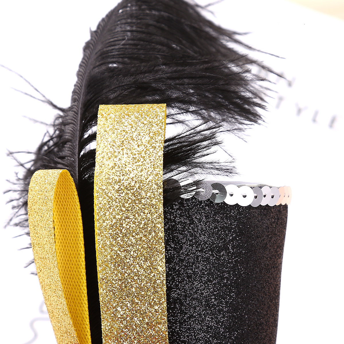 Hair Accessories Kids Girls Fancy Steampunk Mini Top Hat Headband Headdress Feather Rose Hair Hoop Headwear Halloween Costume Hair Accessories 230821