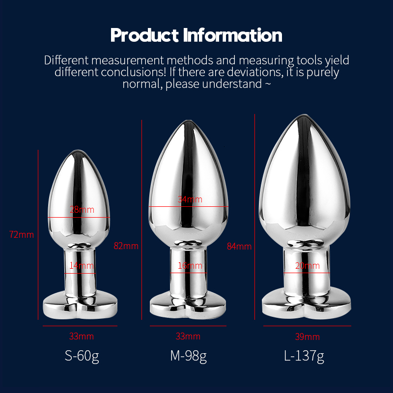 Anal Toys Vibrating Remote HeartShaped App Control Man and Woman Metal Plug Adult Luminous Electric Dildo Couple Intimate 230821