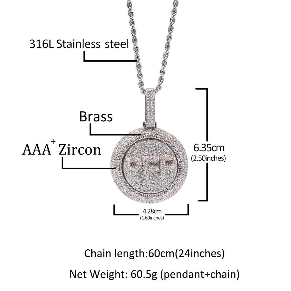 Strands Strings UWIN Custom Carved Initial Letters Necklace Full Iced Cubic Zirconia Circle Pendant for Gift Chic Hiphop Jewelry 230822