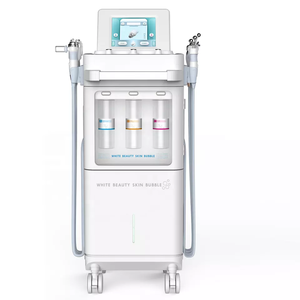 Top sale Deep Clean Skin Facial Equipment 9 in 1 White beauty skin bubble machine Hydro Dermabrasion Machine