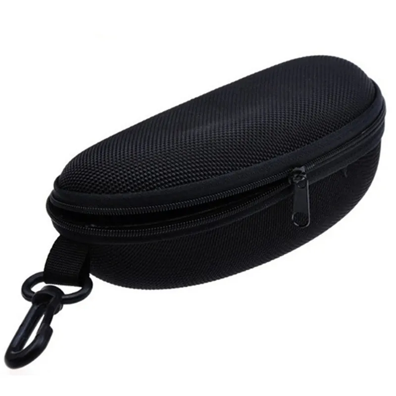 Black Sunglass Protection Box Eyewear Cases Oxford Cloth Black Color Zipped Glasses Case Optional Cloth