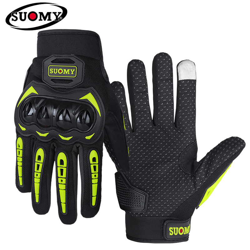 Five Fingers Gloves Suomy Series Full Finger Motorcycle Gloves Summer Breathable Mesh Moto Bike Cycling Men Women Touch Screen Motocross Guantes 23082