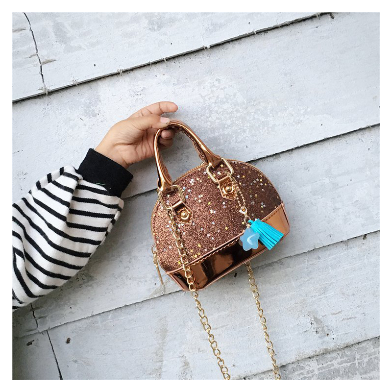 Handbags Girls Kids Children Mini Purses and Shell Handbags Leather Crossbody Bags for Women Small Wallet Party Hand bag Girl Purse 230823