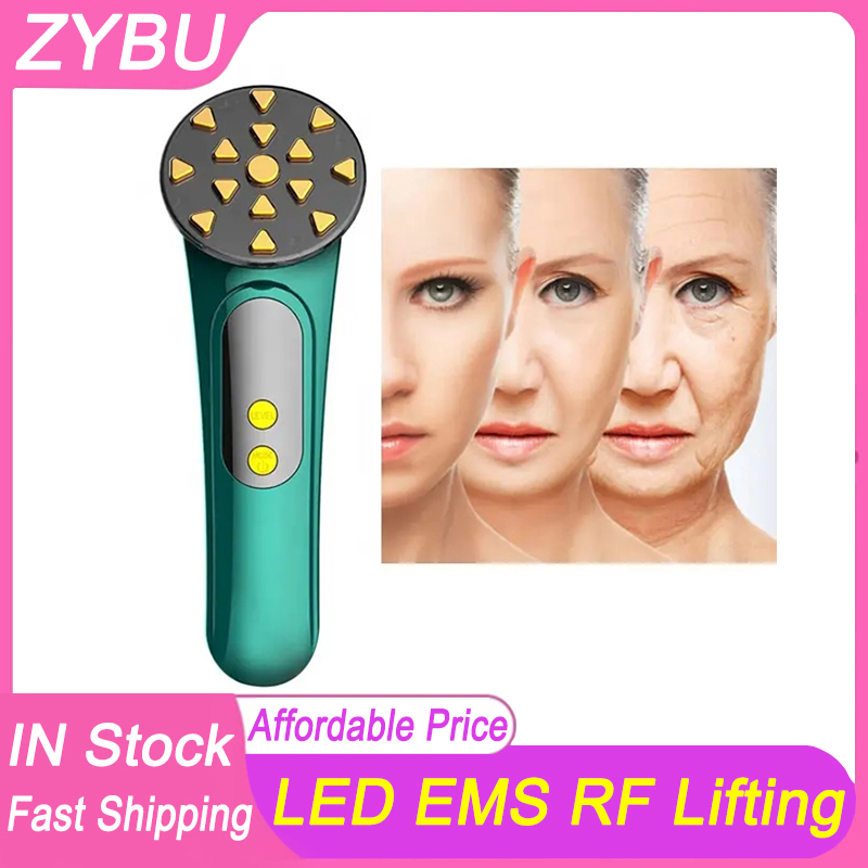Home Use 3 in 1 Portable RF Mini Radio Frequency Eye Care Device Skin Tightening Face Lifting Skin Rejuvenation Led Light Therapy Anti Aging Wrinkle M