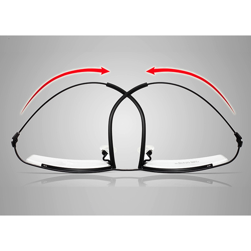 Fashion Sunglasses Frames HDCRAFTER Metal Glasses Frame for Men Half Rim Rimless Eyeglasses Cool Optical Eyewear Prescription Spectacles Frame 230822