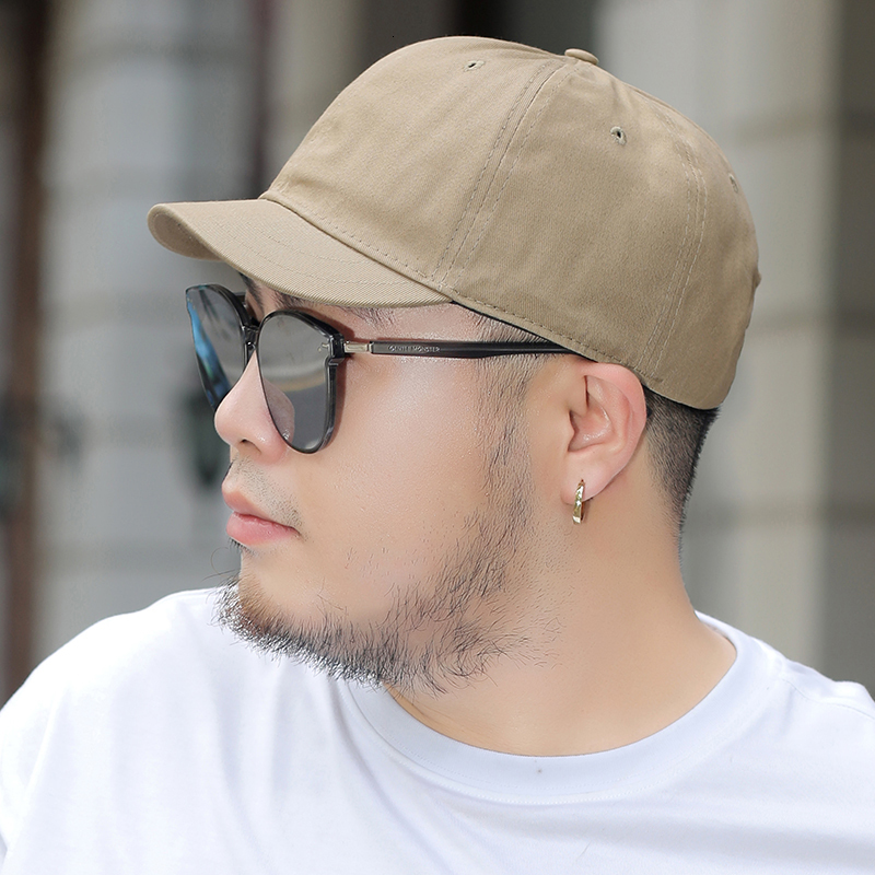 Berets Short Brim Deep Top Large Cap Big Face Man Plus Size Sun Hat Male Summer Outdoors Cycling Cotton Sport 50cm 5965cm 230822