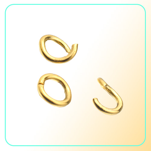 100pcslot Gold silver Stainless Steel Open Jump Rings Direct 4568mm Split Rings Connectors for DIY Ewelry Findings
