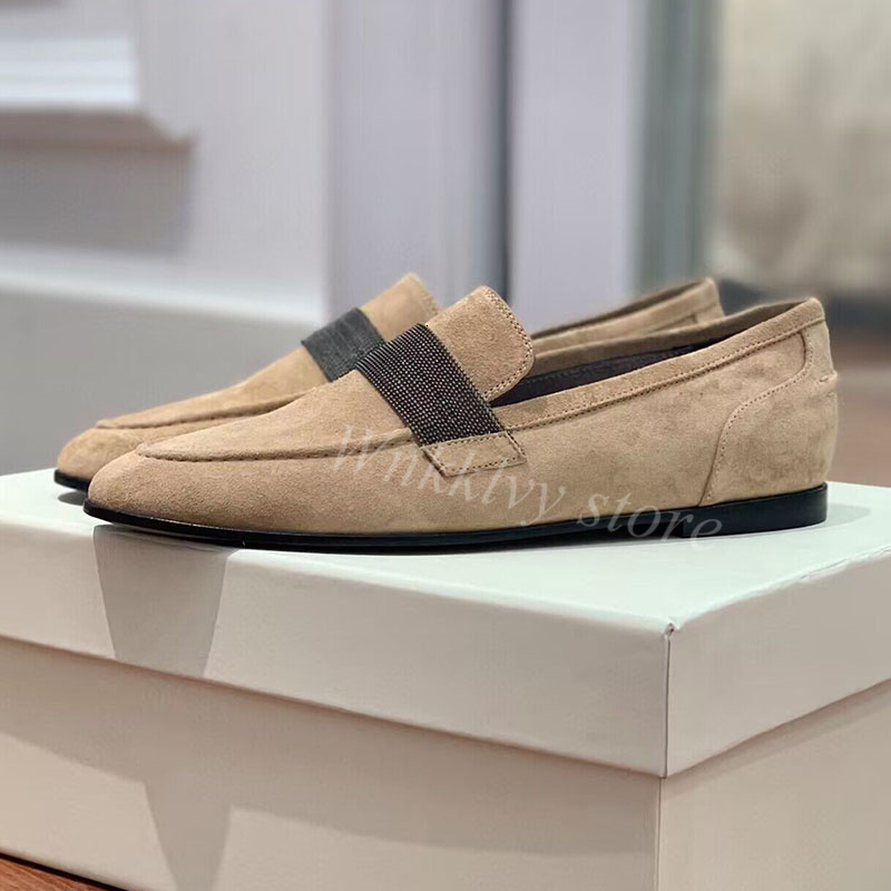 New Dress Shoes Flat Gentleman Style Round Toe Party Casual Shoe Genuine Leather Comfort Loafer Spring Shallow Mouth Walk 230823