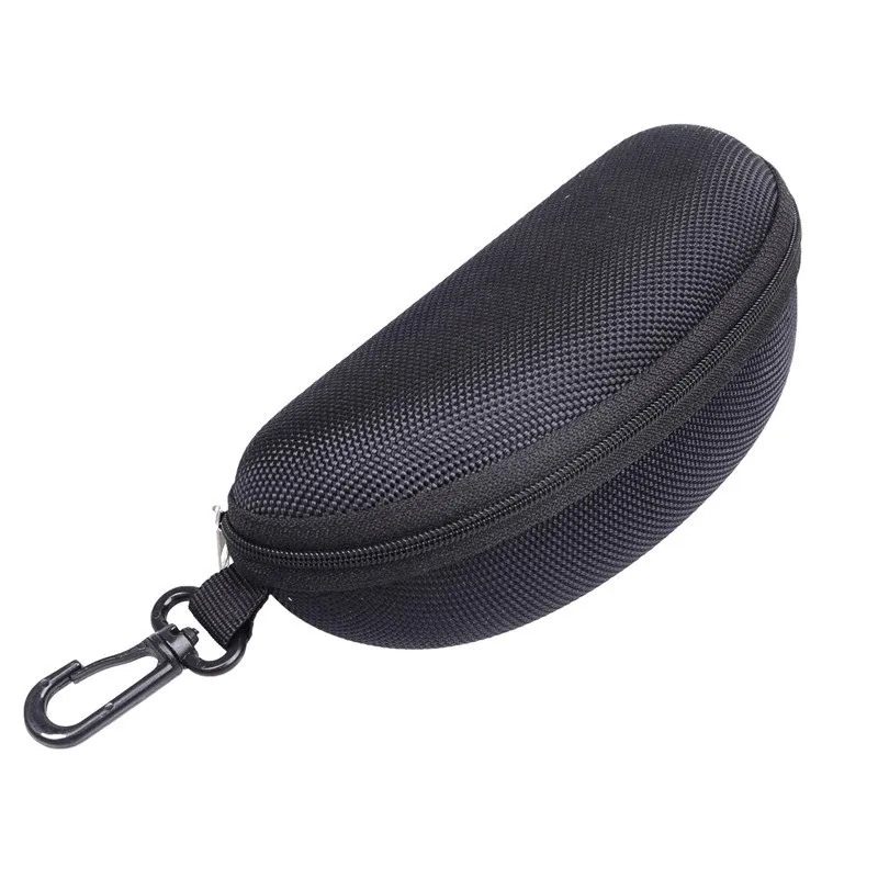Black Sunglass Protection Box Eyewear Cases Oxford Cloth Black Color Zipped Glasses Case Optional Cloth