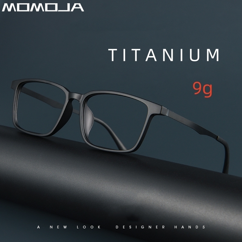 Fashion Sunglasses Frames MOMOJA Business Eyewear Retro Square TR90 Eyeglasses Myopia Optical Prescription Glasses Frame For Men A1003 230822