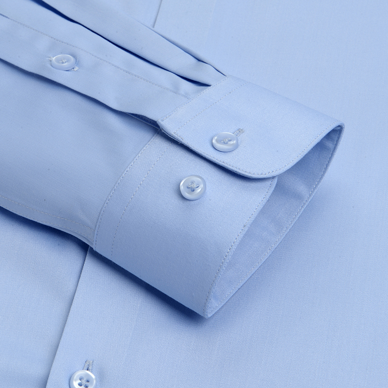 Men's Casual Shirts Bamboo Fiber Men Dress Shirt for Office Business Soft Comfortable Man's Plaid Long Sleeve StretchMale Clothing No Pocket