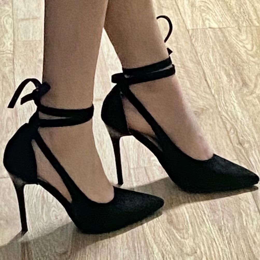 Dress Shoes Fashion High Heel's 2023 Autumn and Winter Korean Edition Suede Versatile New Pointed Thin Heel Shoe 230823